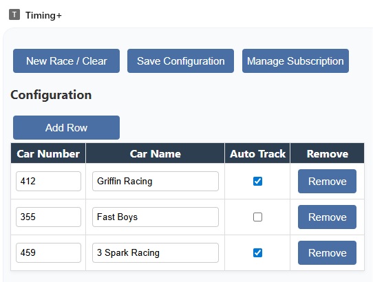 Timing+ configuring vehicle announcements